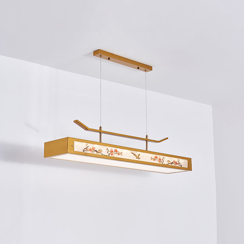 Acrylic Hanging Pendant Lights Modern Linear Hanging Lamps for Dining Room