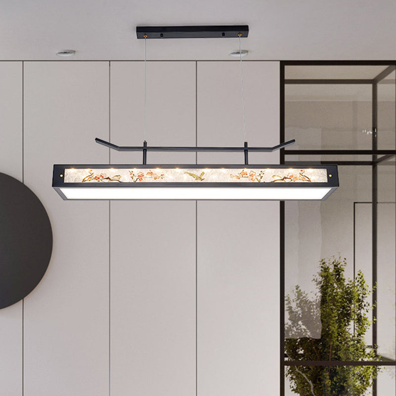 Acrylic Hanging Pendant Lights Modern Linear Hanging Lamps for Dining Room