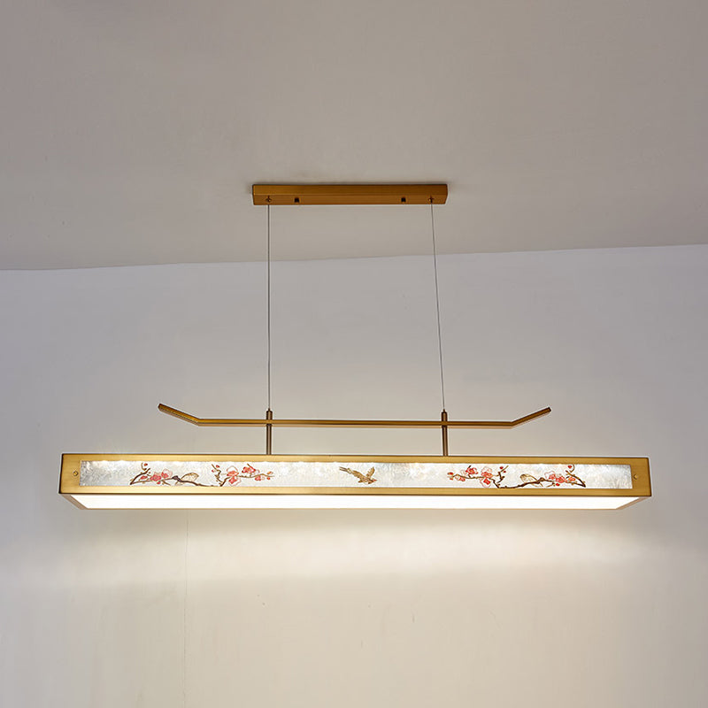 Acrylic Hanging Pendant Lights Modern Linear Hanging Lamps for Dining Room