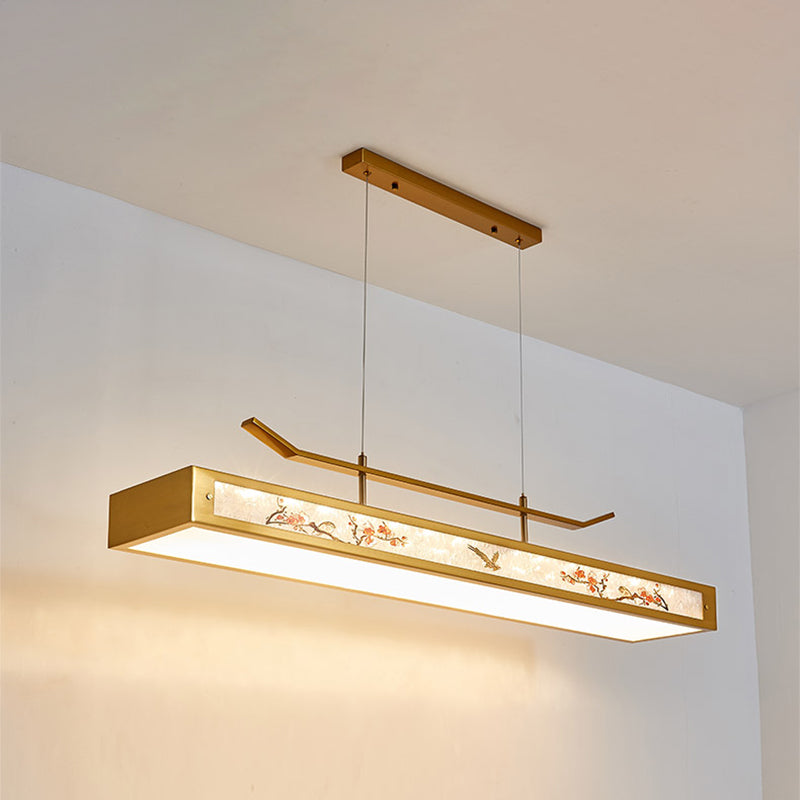 Acrylic Hanging Pendant Lights Modern Linear Hanging Lamps for Dining Room