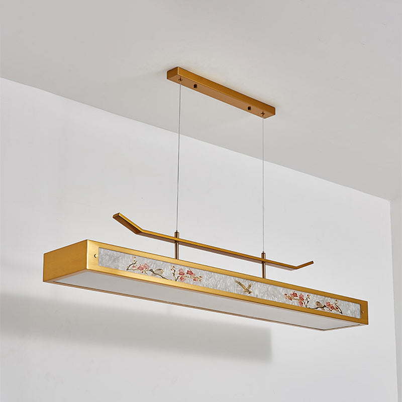 Acrylic Hanging Pendant Lights Modern Linear Hanging Lamps for Dining Room