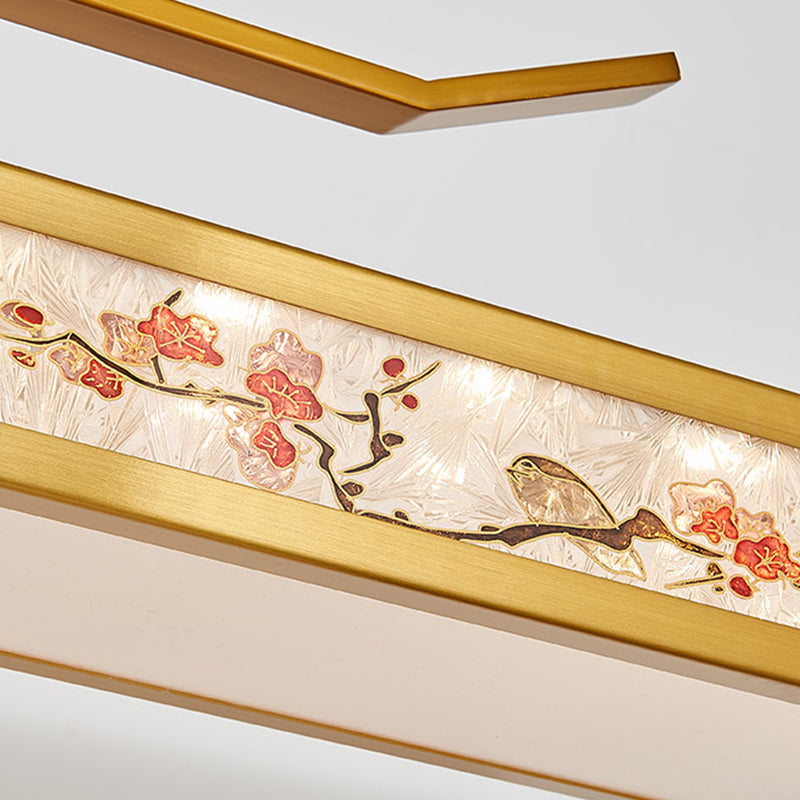 Acrylic Hanging Pendant Lights Modern Linear Hanging Lamps for Dining Room