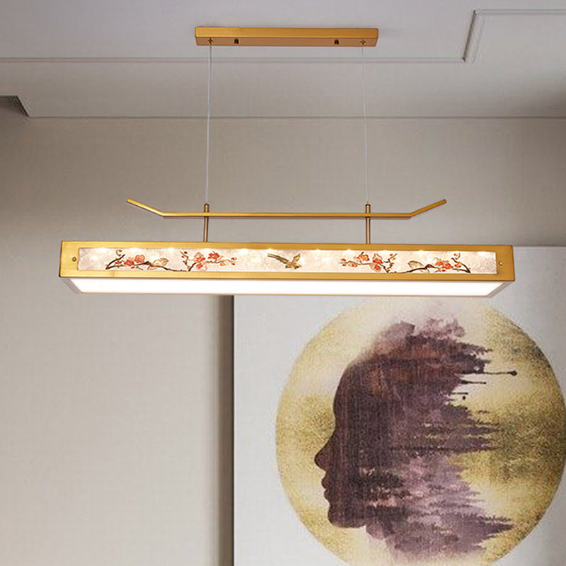 Acrylic Hanging Pendant Lights Modern Linear Hanging Lamps for Dining Room