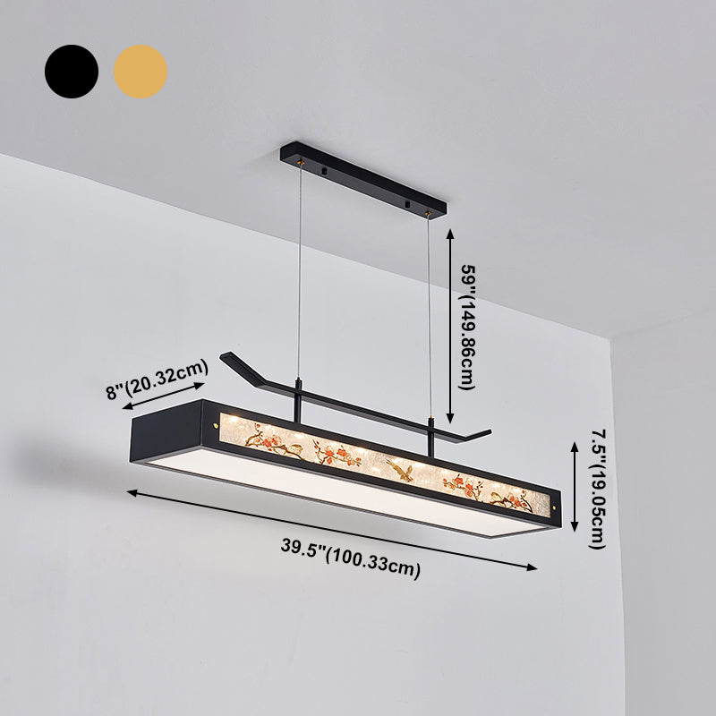Acrylic Hanging Pendant Lights Modern Linear Hanging Lamps for Dining Room