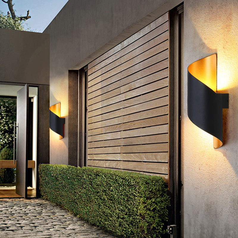 1 Light Metal Unique Shade Wall Lighting Modern Style Wall Mounted Light Fixture