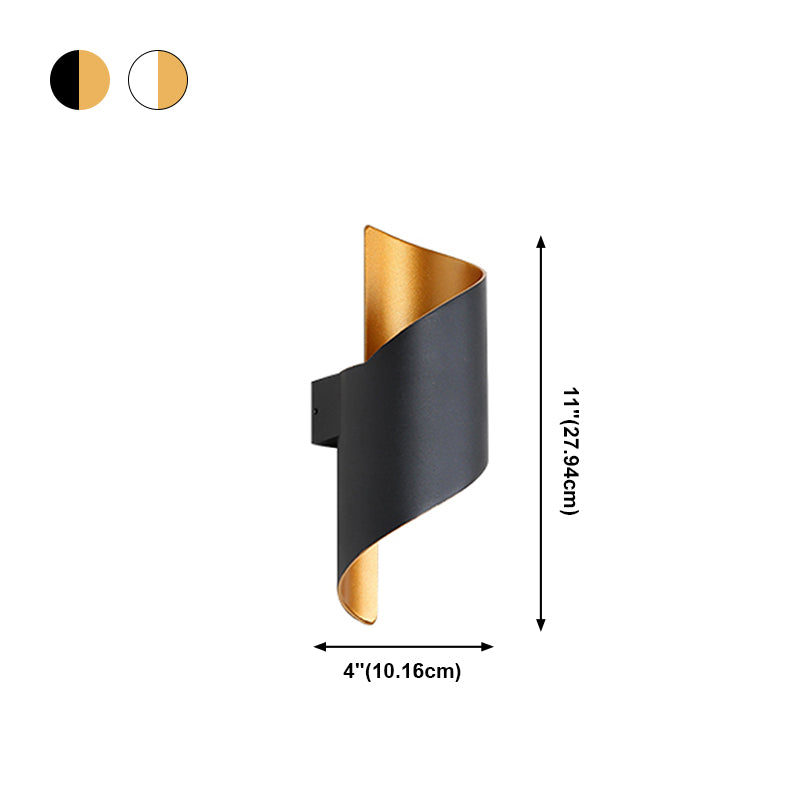 1 Light Metal Unique Shade Wall Lighting Modern Style Wall Mounted Light Fixture