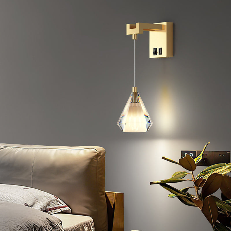 Tombra geométrica 1 Luz de la pared de luz Luz de la pared de la pared de estilo moderno