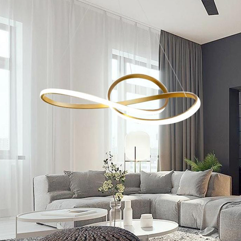 Gold Iron Hanging Pendant Lights Postmodern Hanging Lamps for Dining Room