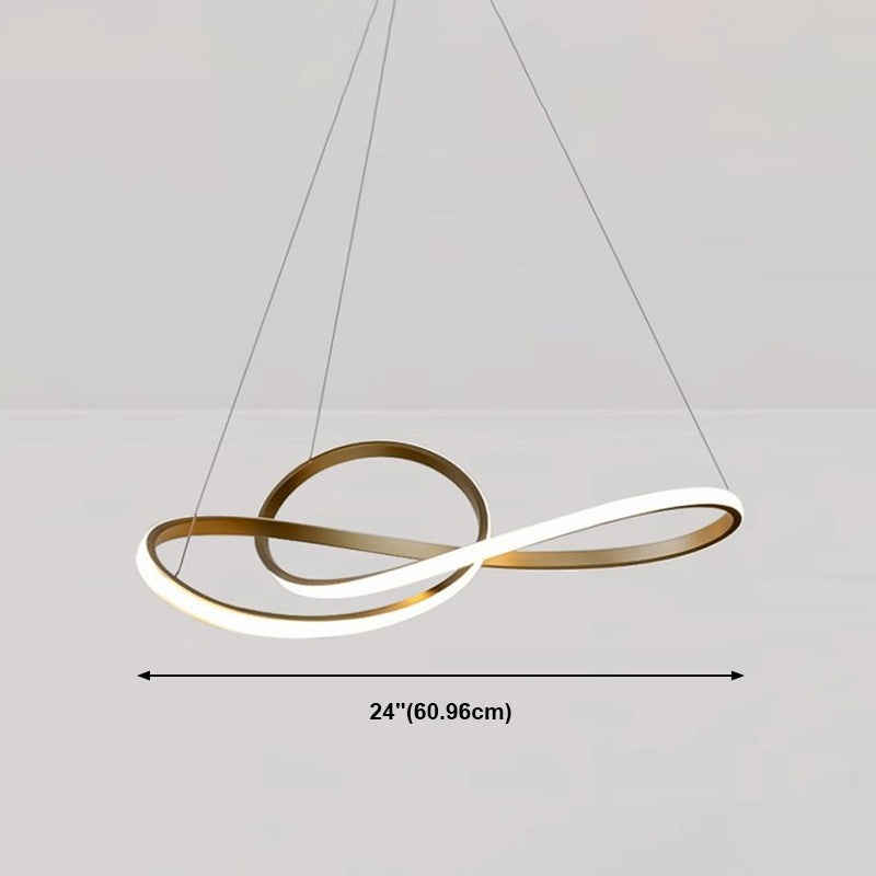 Gold Iron Hanging Pendant Lights Postmodern Hanging Lamps for Dining Room