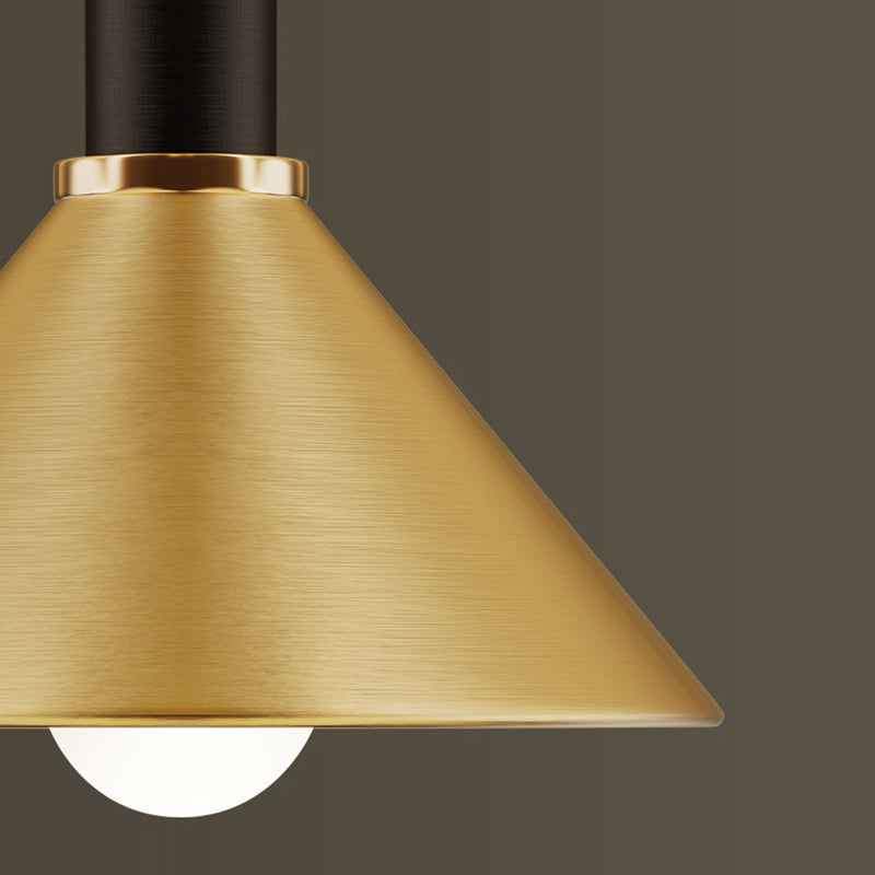 Alle koperen kegel tint hangende lichten postmoderne stijl 1 hoofd hangende mount armatuur voor restaurant