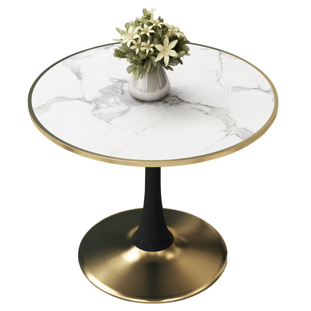 72-Zoll-Metall Traditioneller Luxus-Tisch runder Innentisch mit Tulpenbasis