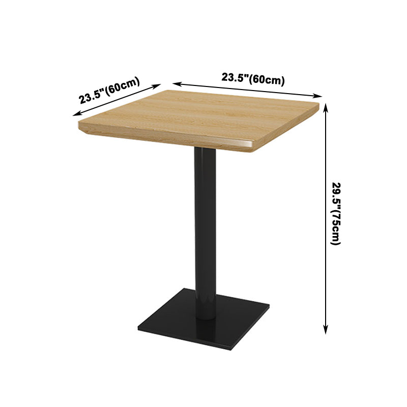 Industrialstil Esstisch Heimküche Abendessen Möbel mit schwarzer Metallbasis