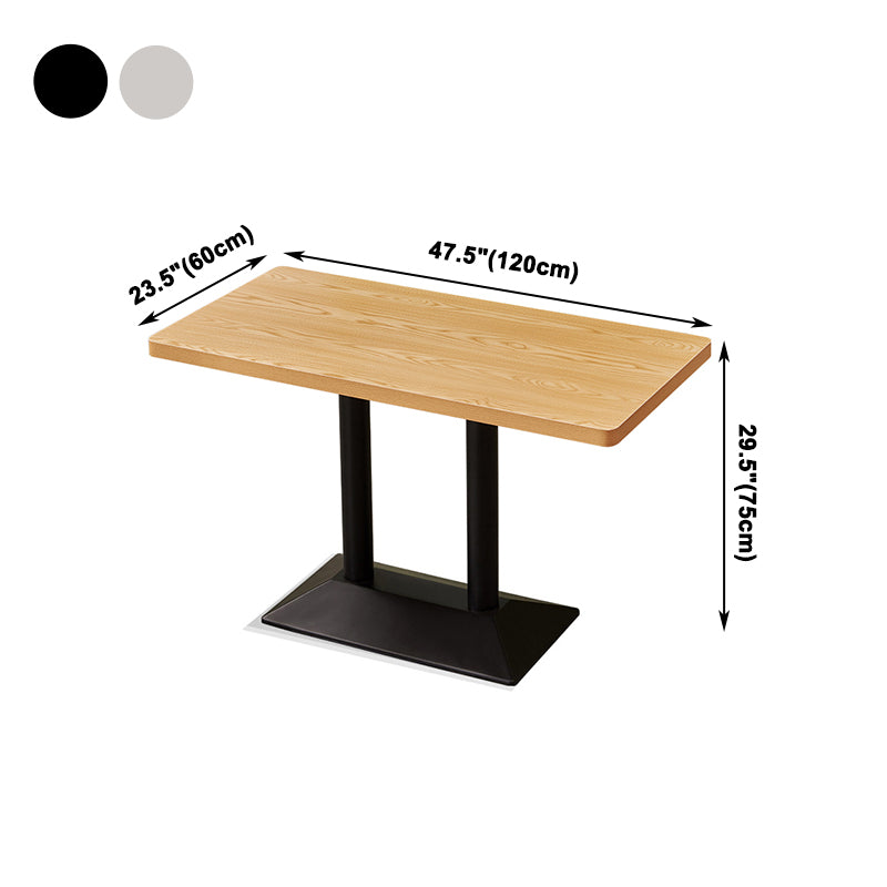 Industrial Style Dining Table Home Kitchen Dinner Furniture with Metal Base