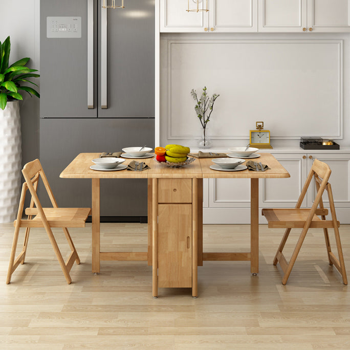 Mid-Century Modern Dining Table Solid Wood Table with Solid Wood Base(only table)