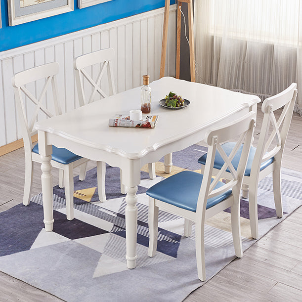 Mesa de comedor moderna de mediados de siglo Mesa de comedor de madera sólida