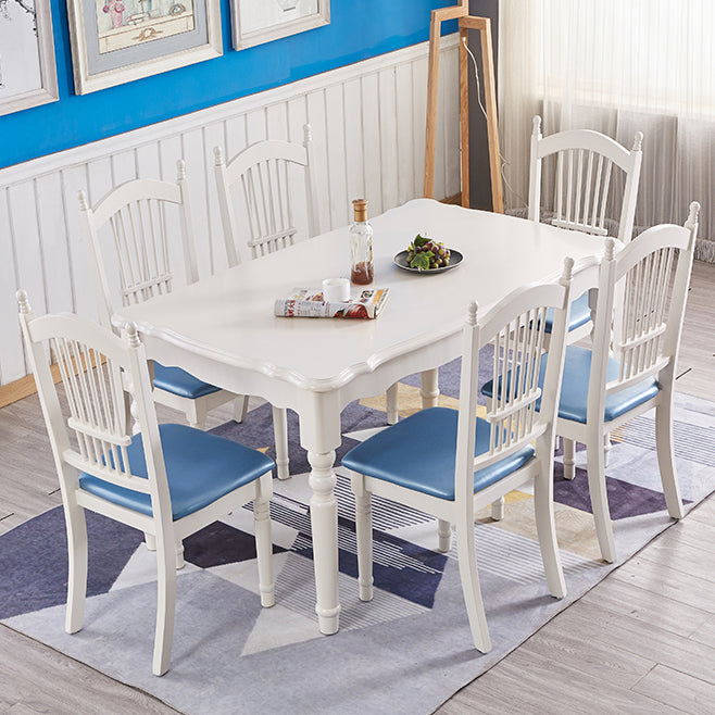 Mesa de comedor moderna de mediados de siglo Mesa de comedor de madera sólida
