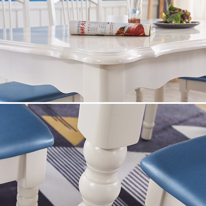 Mesa de comedor moderna de mediados de siglo Mesa de comedor de madera sólida