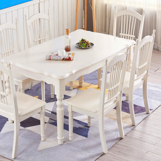 Mesa de comedor moderna de mediados de siglo Mesa de comedor de madera sólida