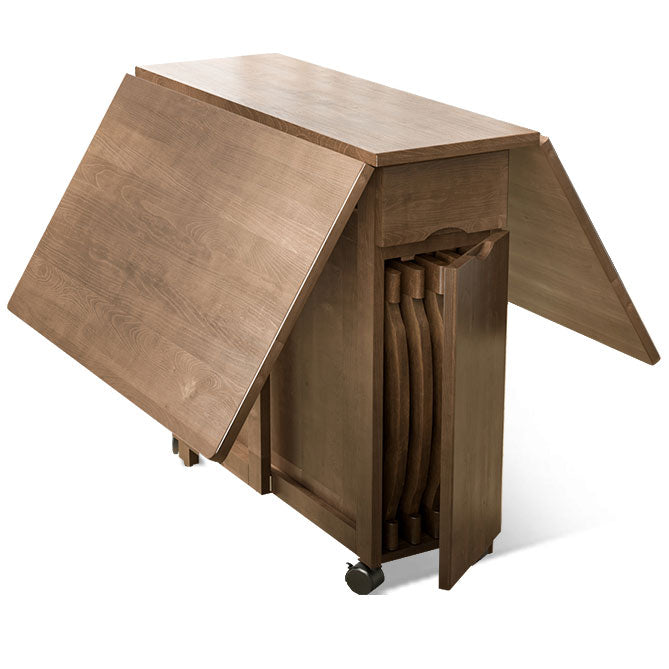 Modern Modern Eetting Table 51.18 "Rechthoek Rubberwood Drop-bladtafel (alleen tafel)