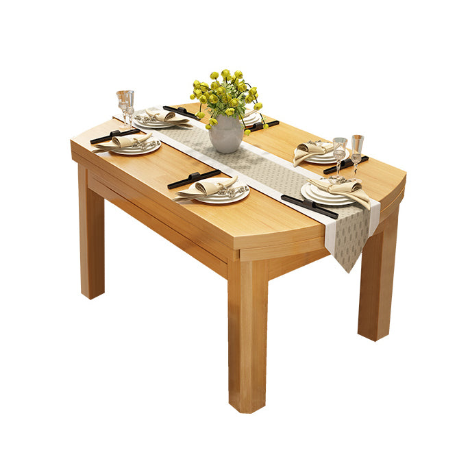 Stile moderno Round 54.33 "Tavolo da pranzo Tavolo da pranzo a goccia in legno in legno per uso domestico