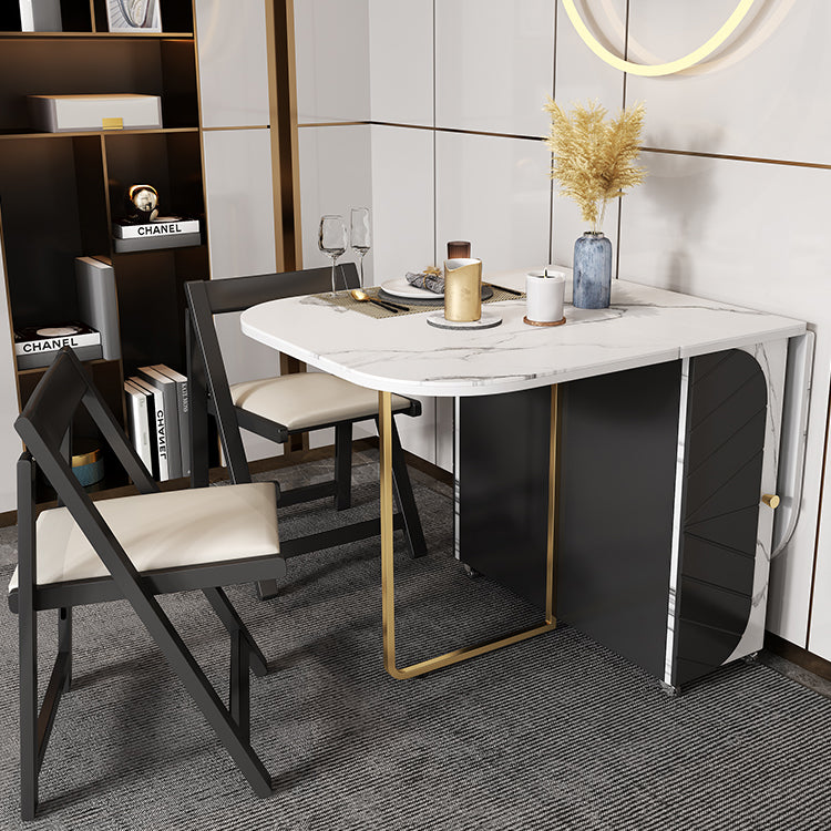 Rectangle Table à manger moderne du milieu du siècle Table de base en métal pour salle à manger, 59 "L x 31,5" L x 29,3 "H