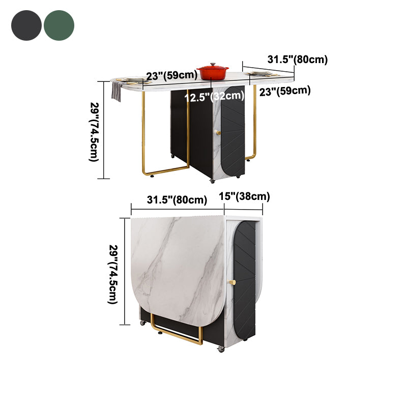 Rectangle Table à manger moderne du milieu du siècle Table de base en métal pour salle à manger, 59 "L x 31,5" L x 29,3 "H
