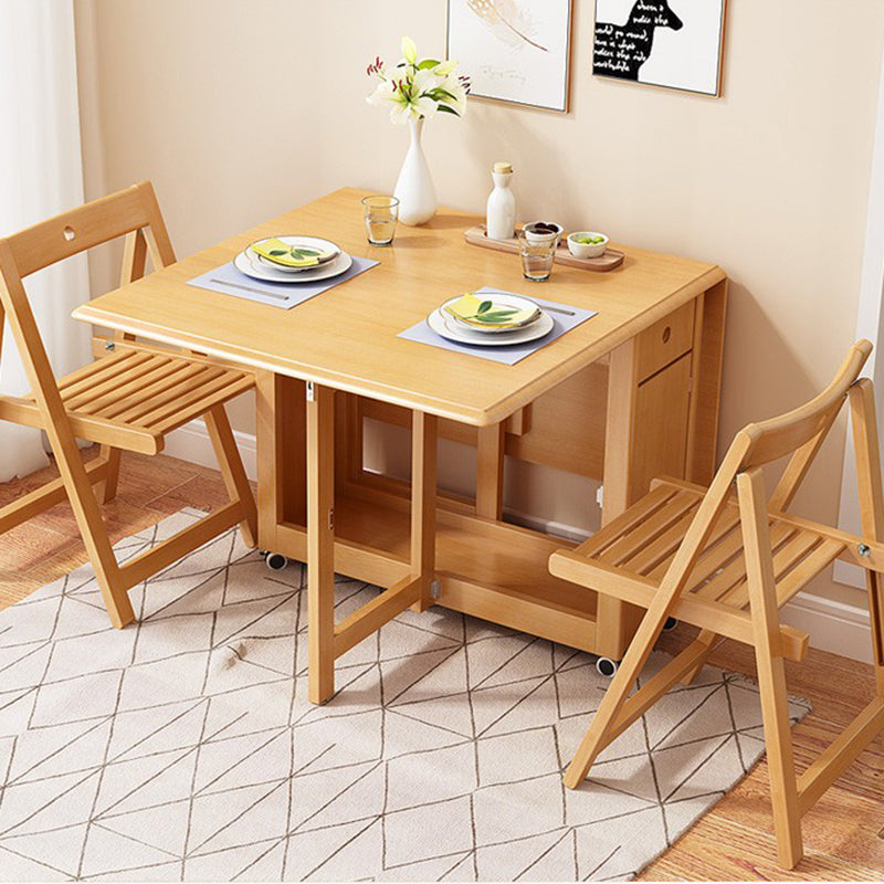 Table à manger moderne du milieu du siècle en bois massif 51,2 "L x 29,5" H TABLE (SEULEUR TABLE)