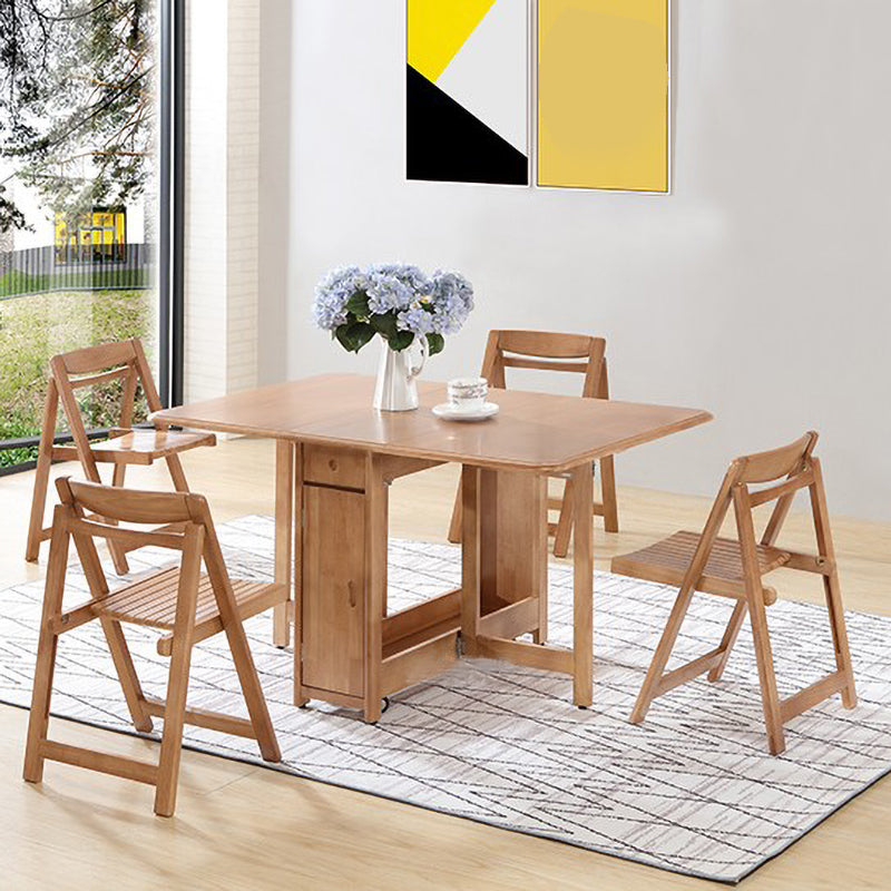 Table à manger moderne du milieu du siècle en bois massif 51,2 "L x 29,5" H TABLE (SEULEUR TABLE)