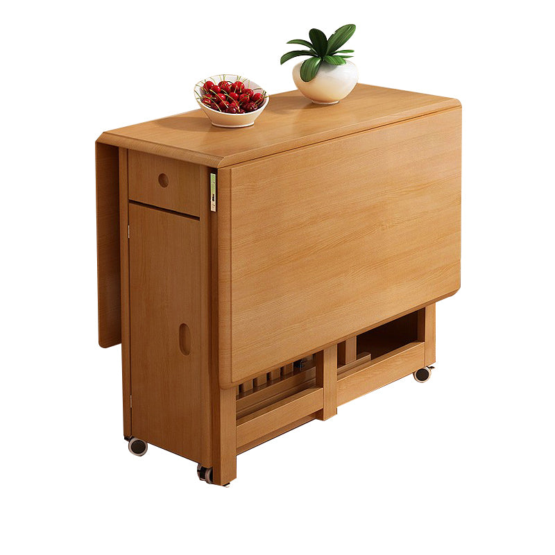 Table à manger moderne du milieu du siècle en bois massif 51,2 "L x 29,5" H TABLE (SEULEUR TABLE)
