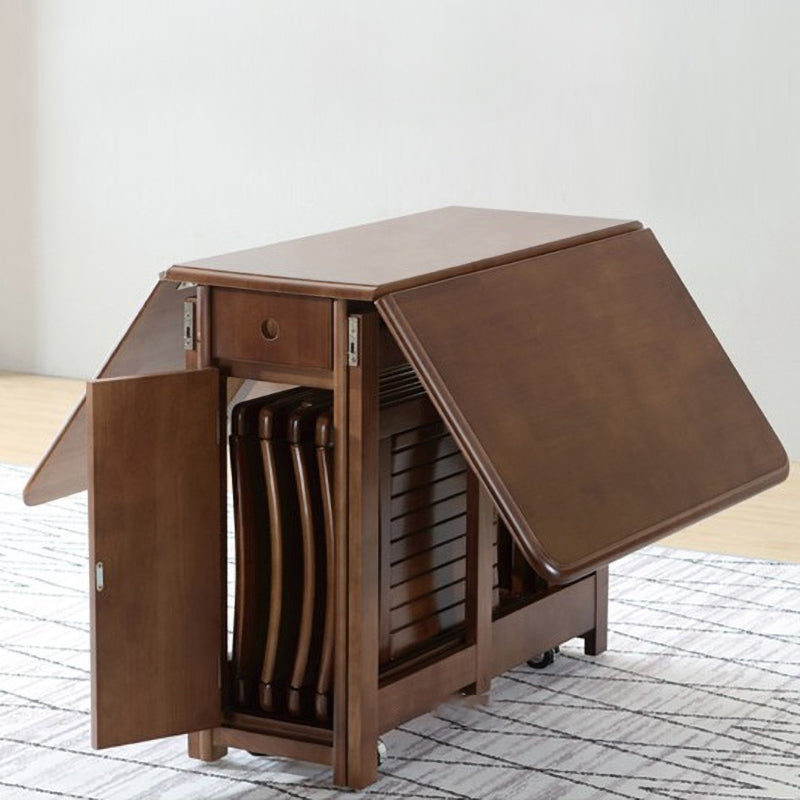 Table à manger moderne du milieu du siècle en bois massif 51,2 "L x 29,5" H TABLE (SEULEUR TABLE)