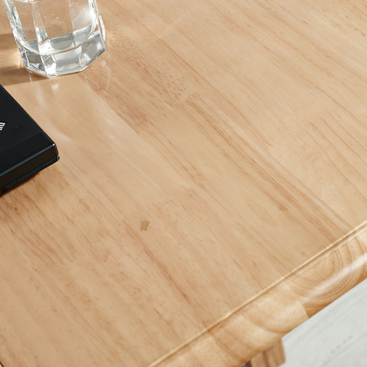 Midden-eeuwse moderne tafel rechthoek eetkamer rubberen hout vaste houten tafel (alleen tafel)