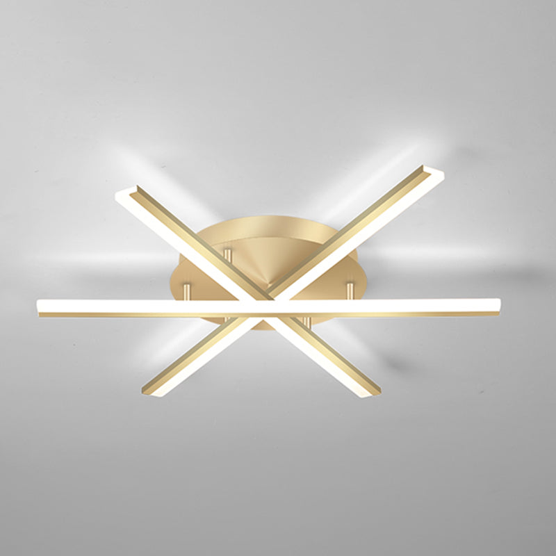 Modern Semi Flush Mount Fixture Metal LED Flush Ceiling Light Fixtures