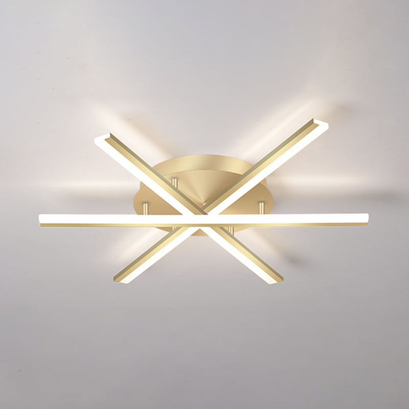 Modern Semi Flush Mount Fixture Metal LED Flush Ceiling Light Fixtures