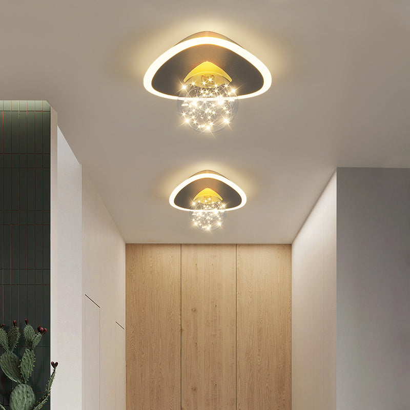 Modern Flush Ceiling Lighting 2 Lights LED Flush Mount Ceiling Light Fixtures