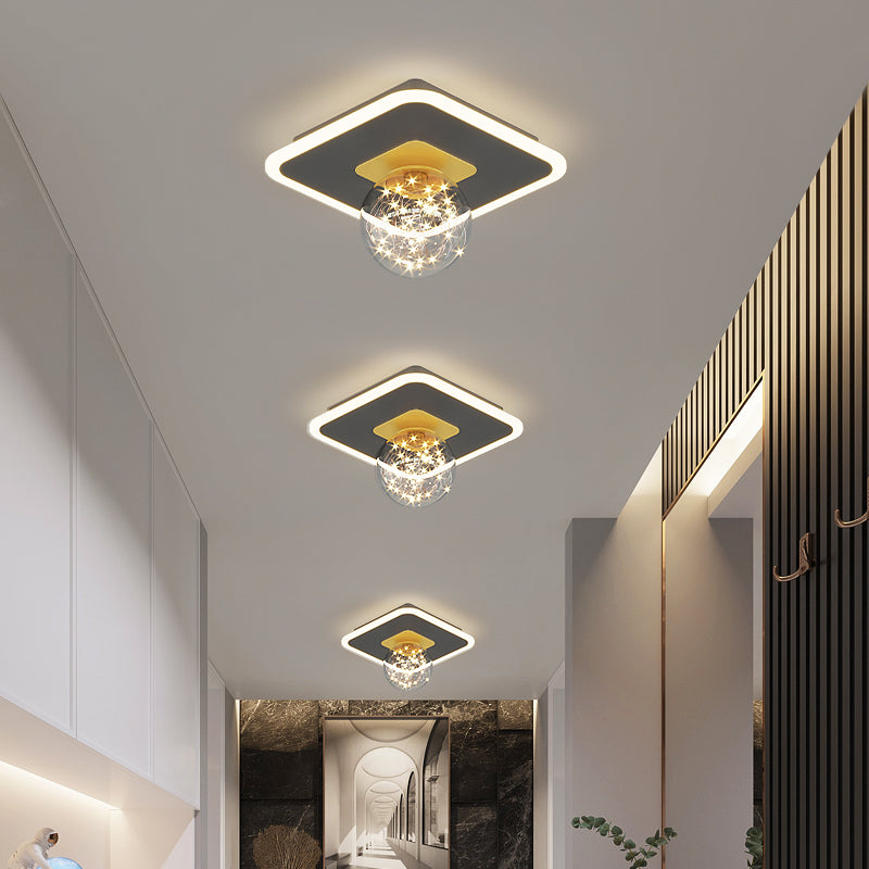 Modern Flush Ceiling Lighting 2 Lights LED Flush Mount Ceiling Light Fixtures