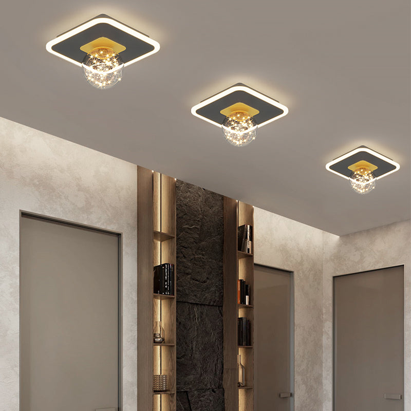 Modern Flush Ceiling Lighting 2 Lights LED Flush Mount Ceiling Light Fixtures