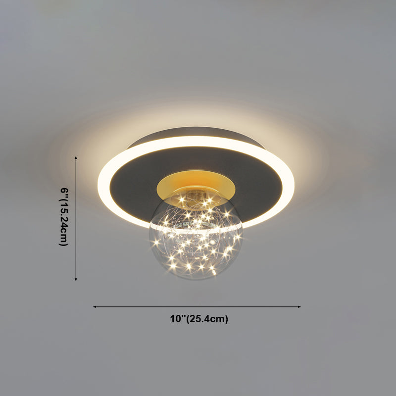 Modern Flush Ceiling Lighting 2 Lights LED Flush Mount Ceiling Light Fixtures