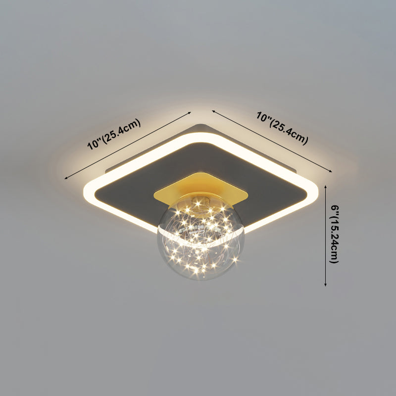Modern Flush Ceiling Lighting 2 Lights LED Flush Mount Ceiling Light Fixtures
