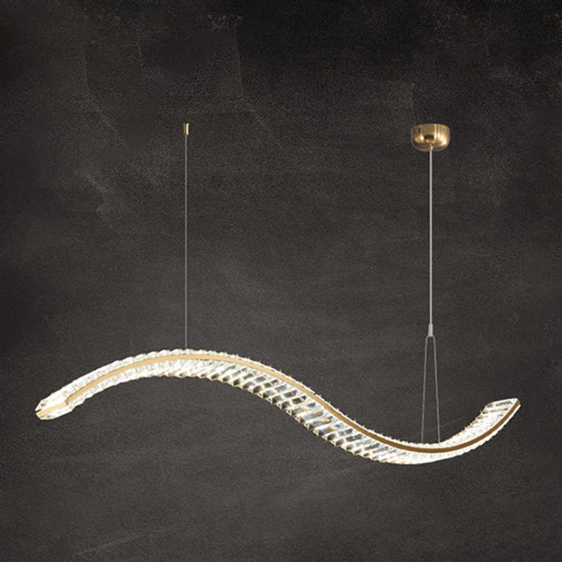 Modern Dining Chandelier Pendant Kitchen Dining Room Crystal Hanging Light Fixture