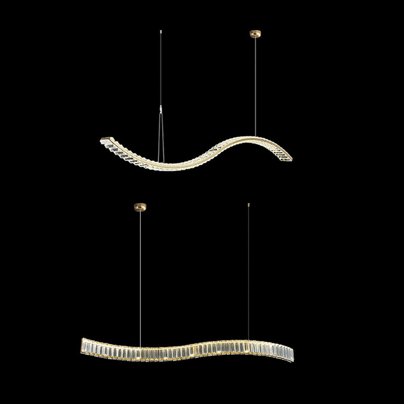 Modern Dining Chandelier Pendant Kitchen Dining Room Crystal Hanging Light Fixture