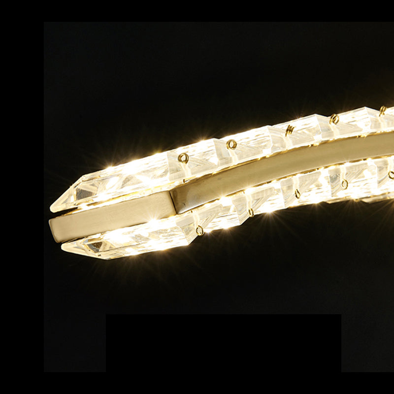 Modern Dining Chandelier Pendant Kitchen Dining Room Crystal Hanging Light Fixture