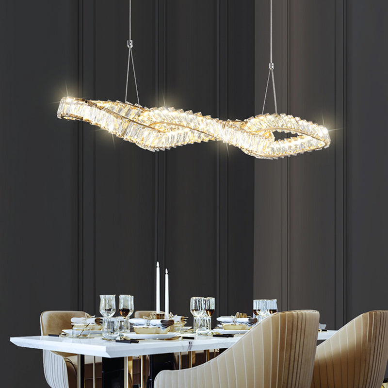 Modern Dining Chandelier Pendant Kitchen Dining Room Crystal Hanging Light Fixture