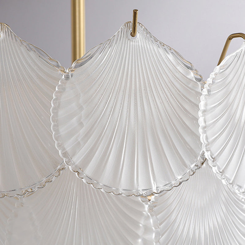 Modern Glass Island Chandelier Lights Minimalism Living Room Suspension Light