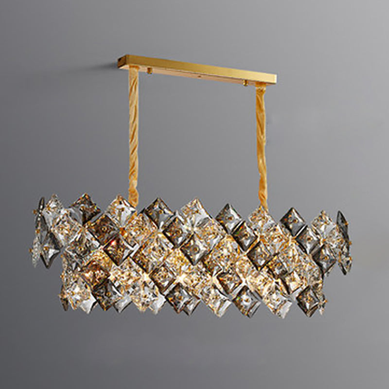 Modern Dining Pendant Lamp Fixture Kitchen Dining Room Crystal Hanging Lamp