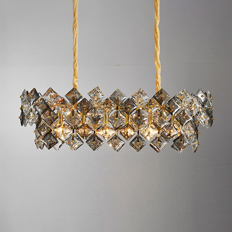 Modern Dining Pendant Lamp Fixture Kitchen Dining Room Crystal Hanging Lamp