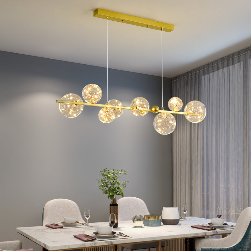 Modern Dining Pendant Lamp Fixture Kitchen Dining Room Glass Shade Hanging Light