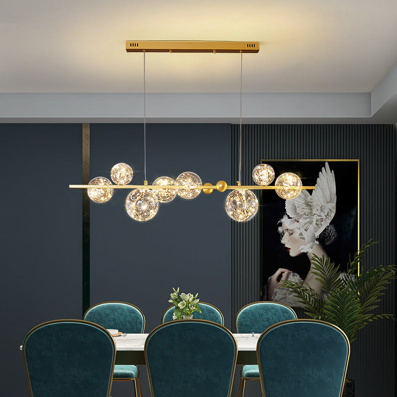 Modern Dining Pendant Lamp Fixture Kitchen Dining Room Glass Shade Hanging Light