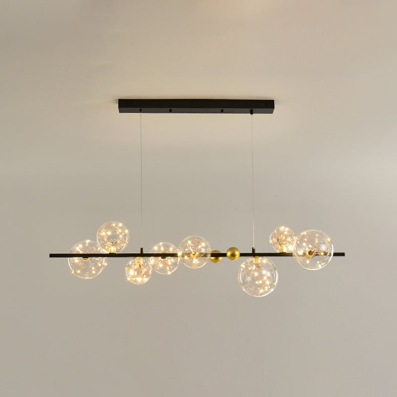 Modern Dining Pendant Lamp Fixture Kitchen Dining Room Glass Shade Hanging Light