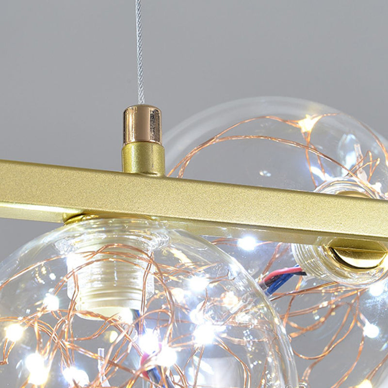 Modern Dining Pendant Lamp Fixture Kitchen Dining Room Glass Shade Hanging Light