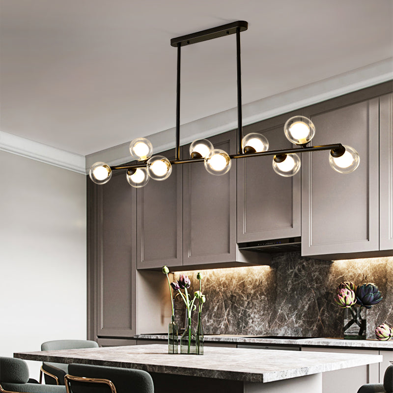 Modern Style Dining Pendant Lamp Fixture Kitchen Dining Room Glass Shade Hanging Light